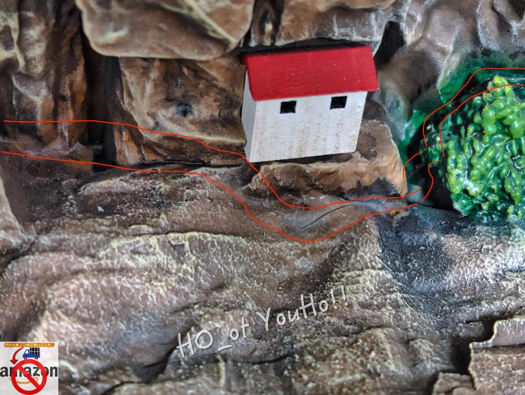 ナルト 疾風伝 フィギュア 歴代火影岩 ジオラマ台座 訳あり 1/8 スケール