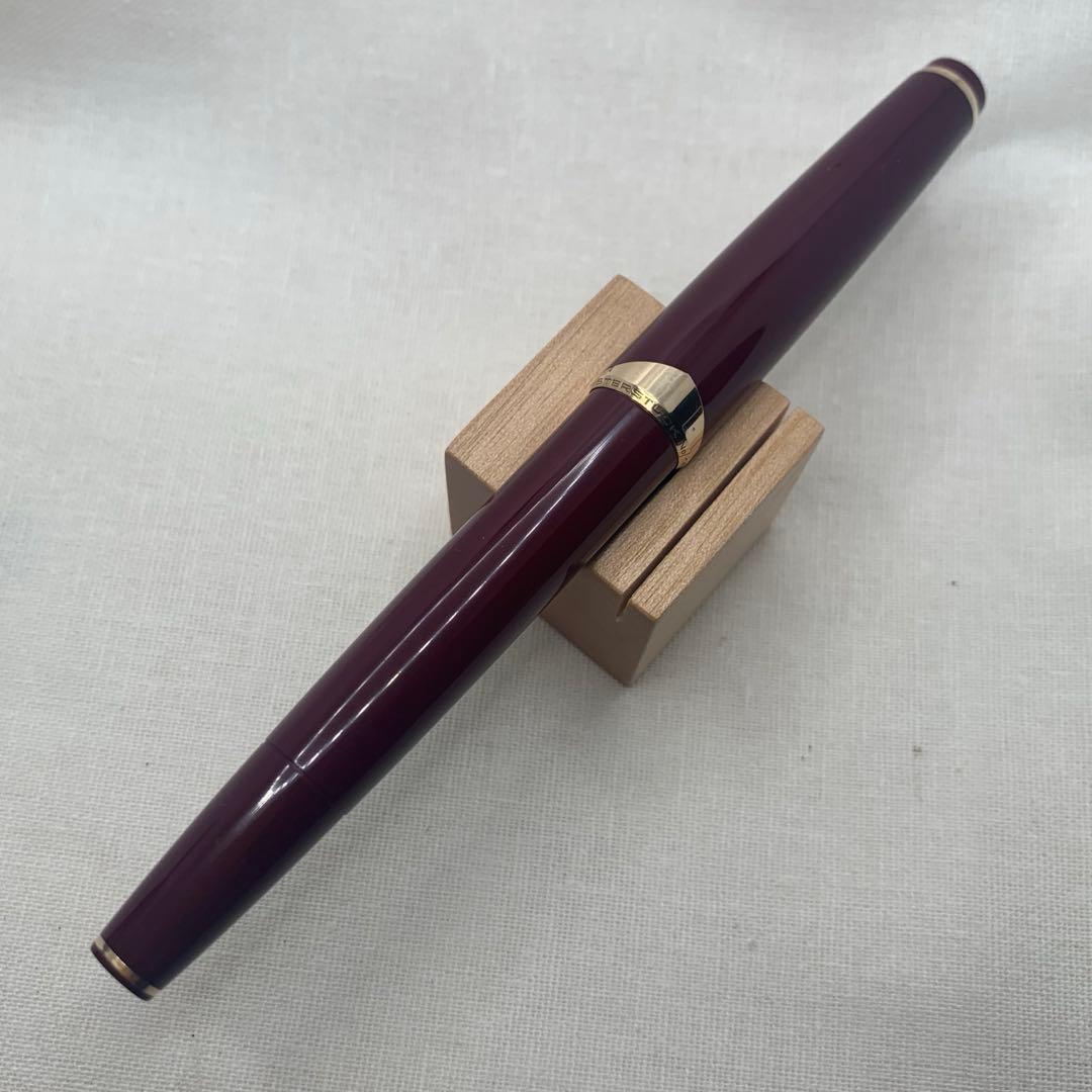 【希少良品】モンブラン no.14 ボルドー 18C F 万年筆　2桁シリーズ