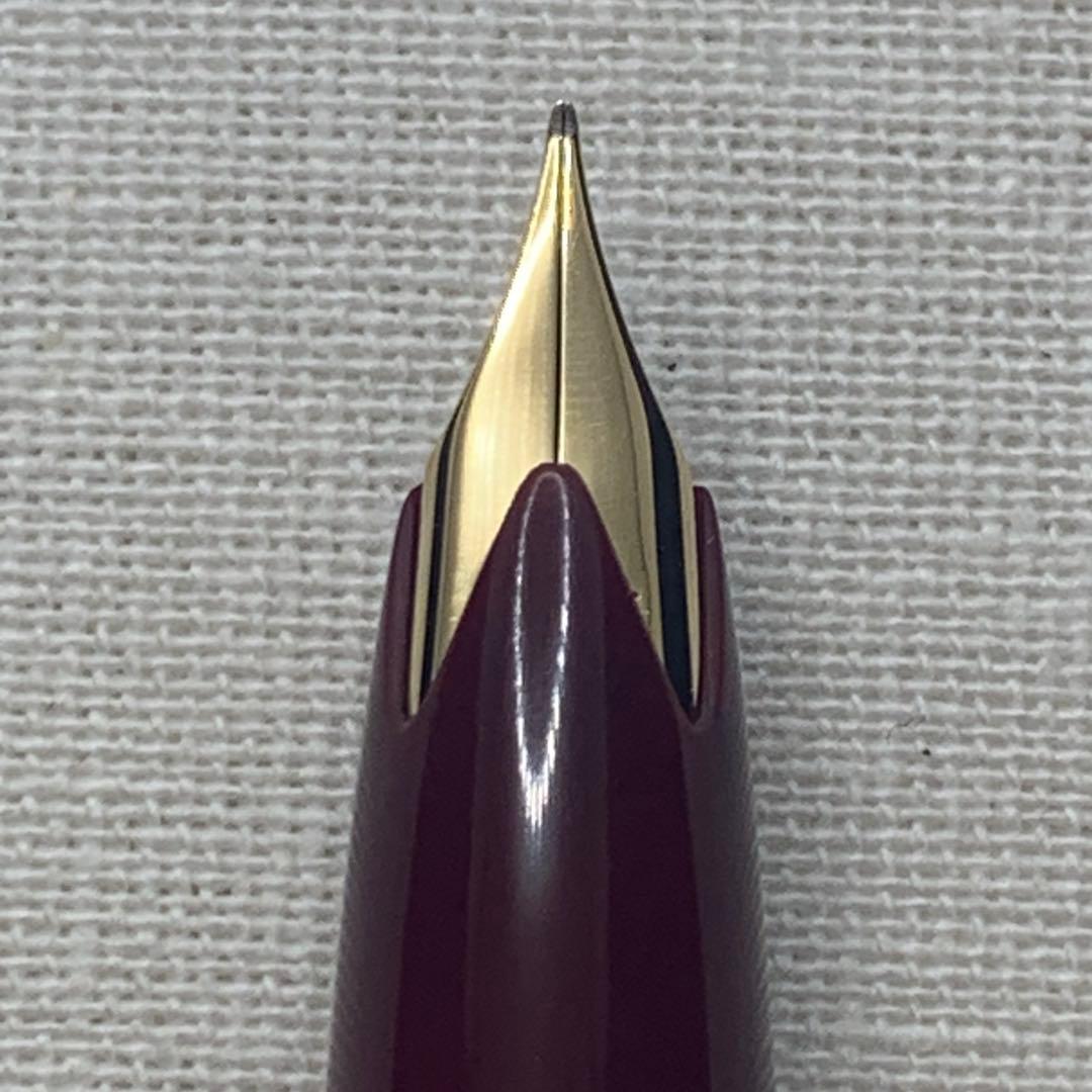 【希少良品】モンブラン no.14 ボルドー 18C F 万年筆　2桁シリーズ