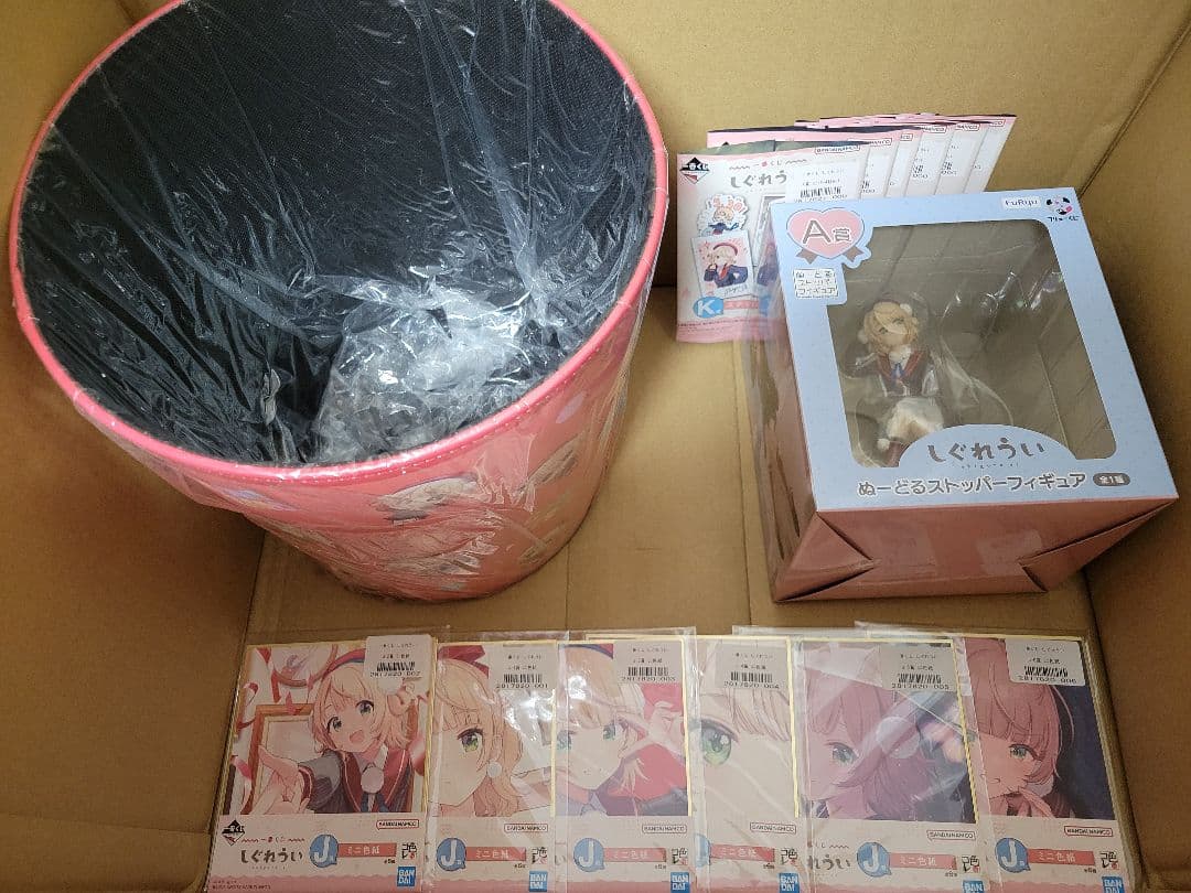 しぐれうい 一番くじ コンプ フリューくじ ゴミ箱などおまけ付き