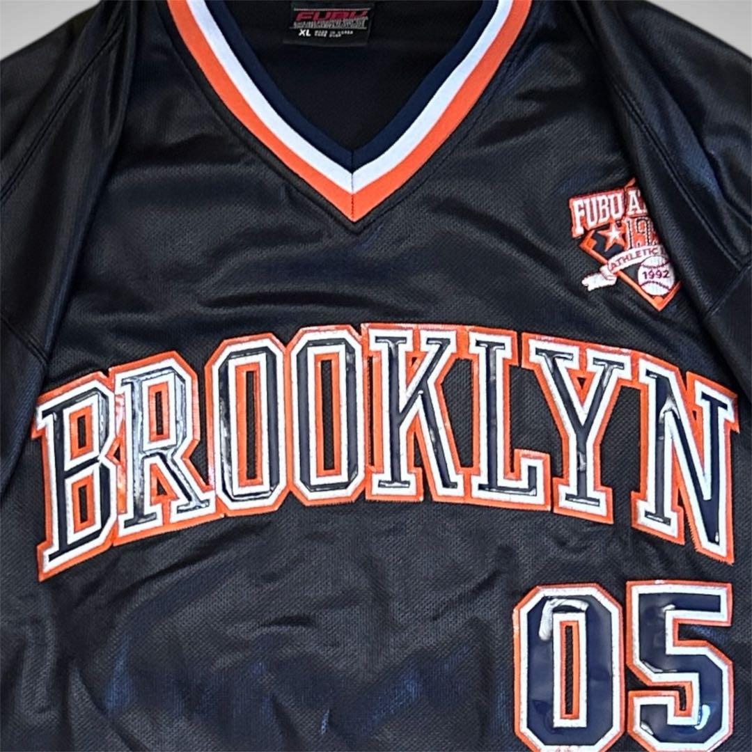 【入手困難】 FUBU BROOKLYN 05 両面刺繍ロゴ ゲームシャツ XL