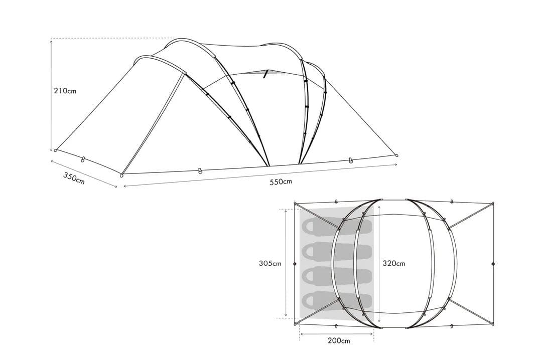 TOKYO CRAFTS　エフィカ インナーテント メッシュウィンドウセット