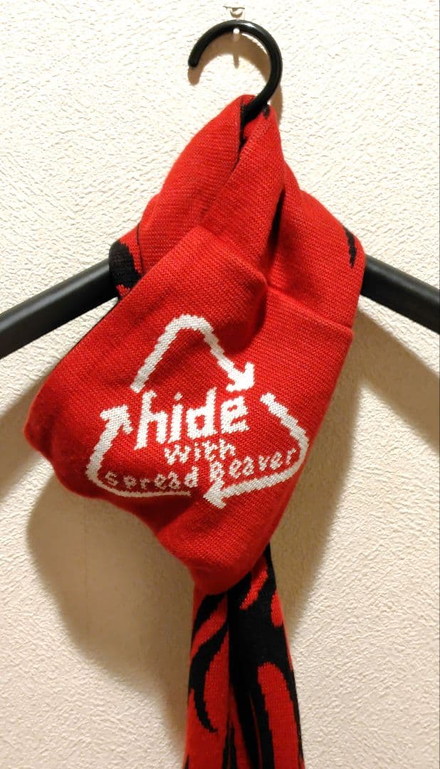 【新品 未使用】hide ぬいぐるみ(Redトライバル) & ニットマフラー
