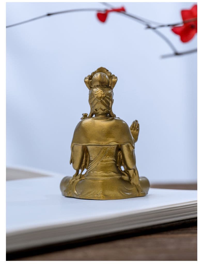 仏教美術 仏像 天冠弥勒菩薩仏像 小仏像 銅製 銅器