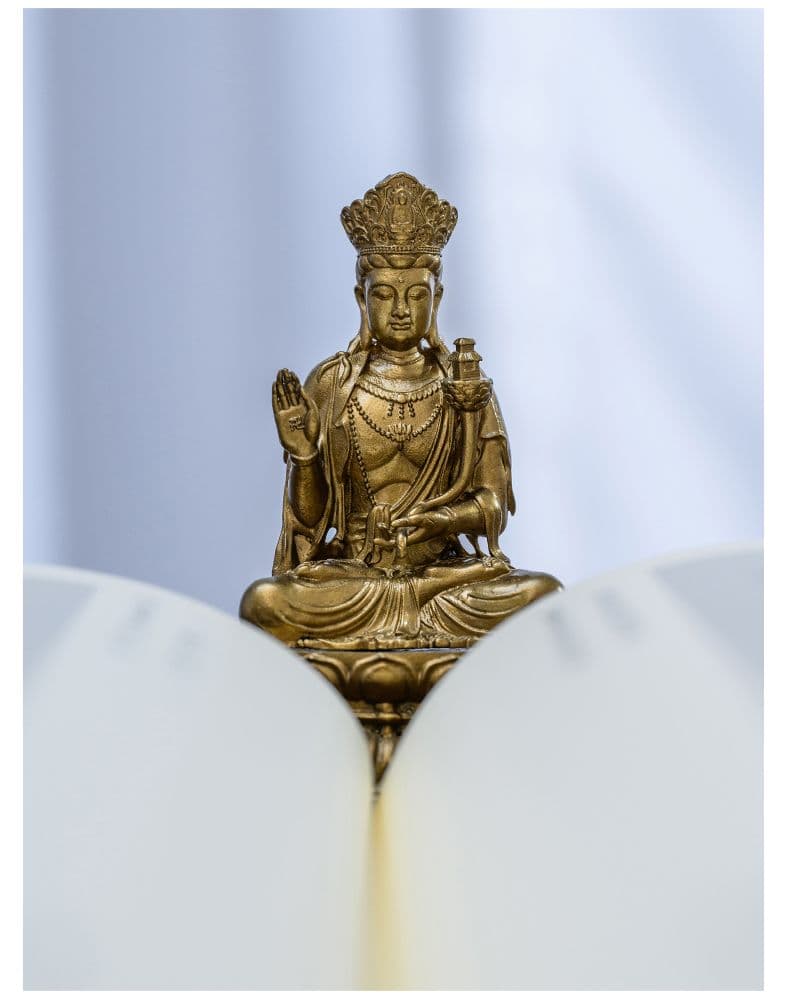 仏教美術 仏像 天冠弥勒菩薩仏像 小仏像 銅製 銅器