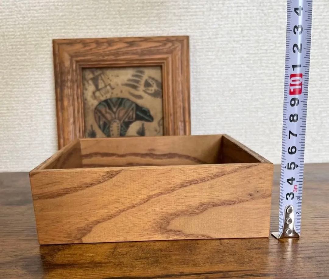 ネイティブアメリカン ナバホ族 サンドアート 砂絵ボックス　小物入れ