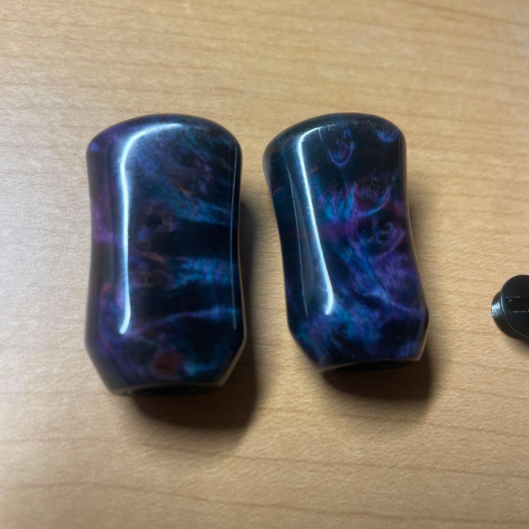 わたらせ樹脂工房 とても綺麗なスタビライズドウッド シマノ左用２個