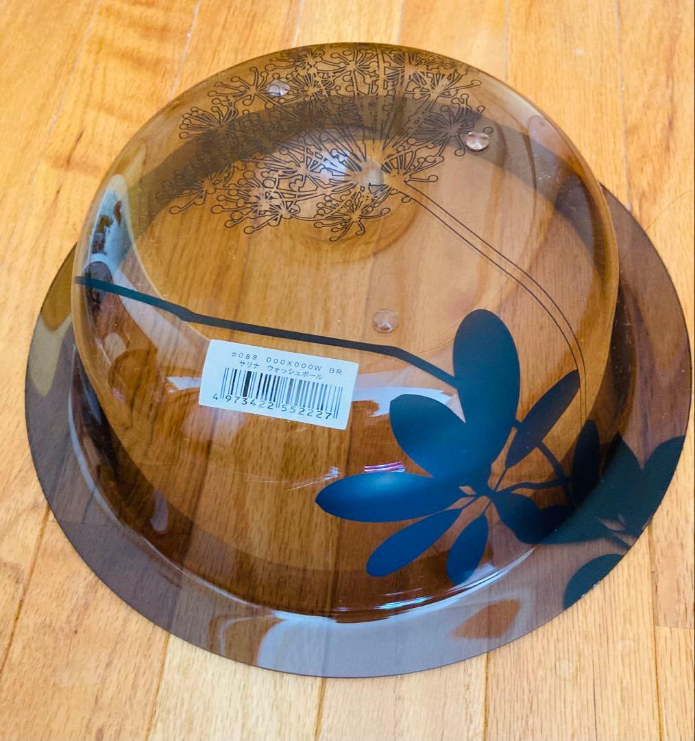 ★新品【サリナ2】バスチェアー・洗面器　ブラウン　Mサイズ　2点セット　センコー