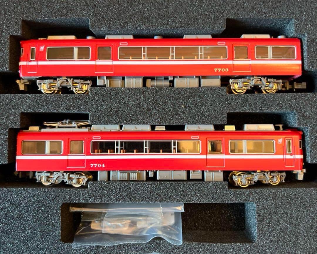 グリーンマックス 名鉄7700系白帯車 (妻面窓付き)30350・30351