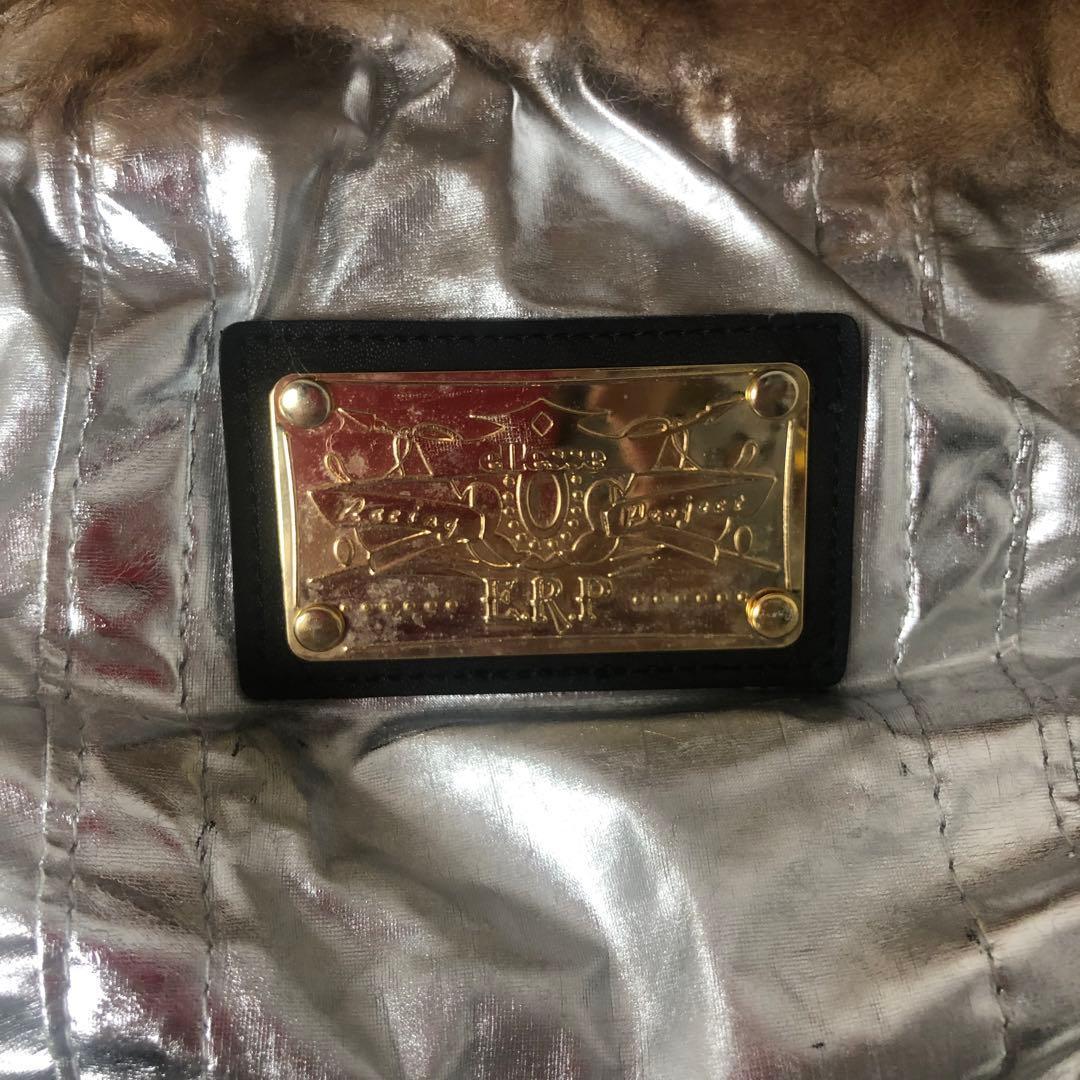 ellesse エレッセ ファー付き ヴィンテージ スキーウェア シルバー M