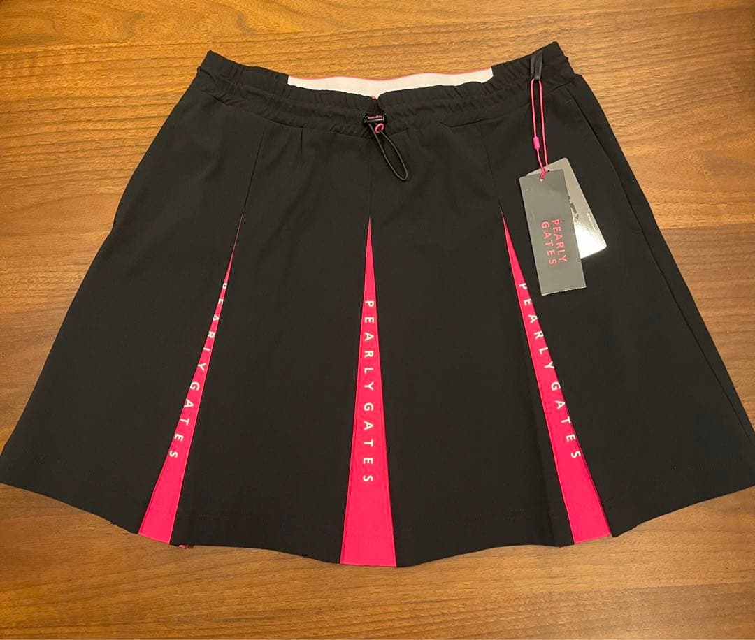 【新品】 PEARLY GATESプリーツスカートPink with BLACK