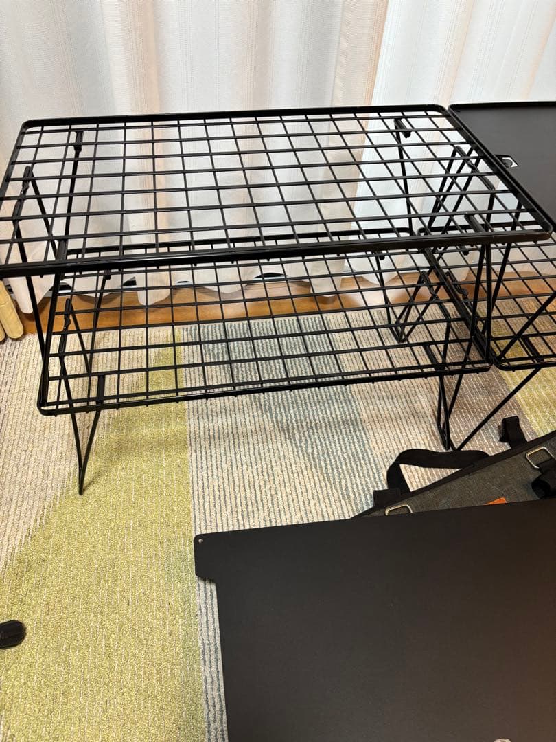 ユニフレーム　フィールドラック　4個　天板　収納バッグ　キャンピングムーン