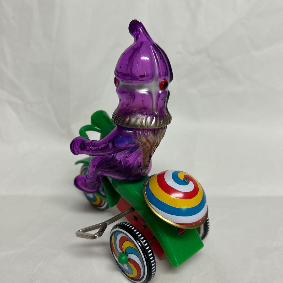 ブルマァク　M1号 ケムール人 紫　ウルトラQ ウルトラマン ソフビ　ゼンマイ