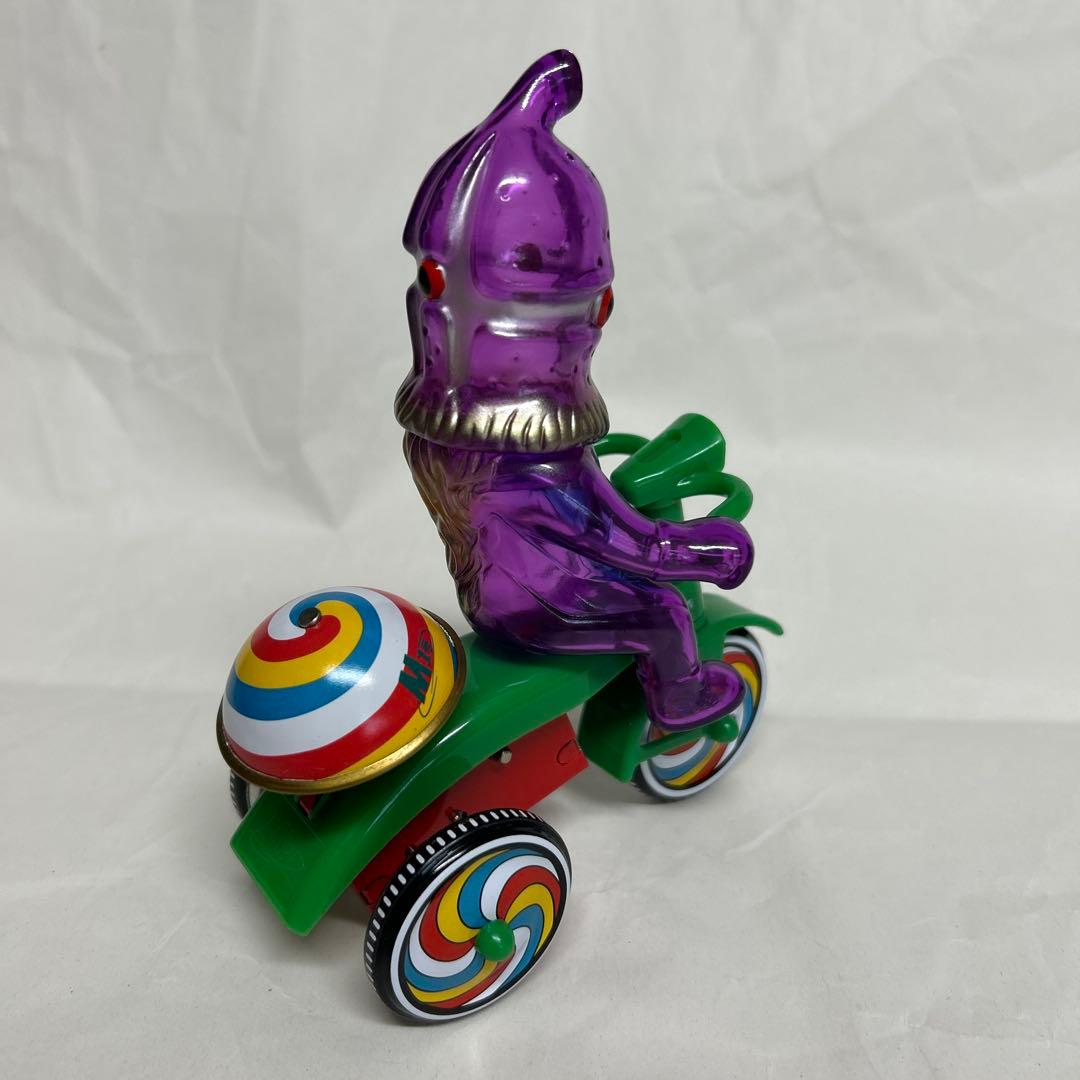 ブルマァク　M1号 ケムール人 紫　ウルトラQ ウルトラマン ソフビ　ゼンマイ