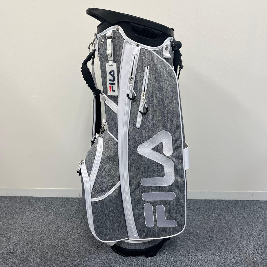 【未使用】FILA フィラ ゴルフ スタンド キャディバッグ 8.5型 ホワイト