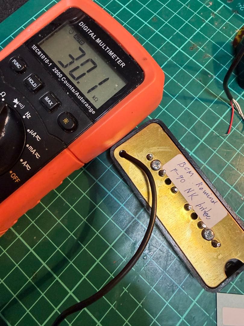 個人製作ピックアップ　超パワーP-90 ブリッジ