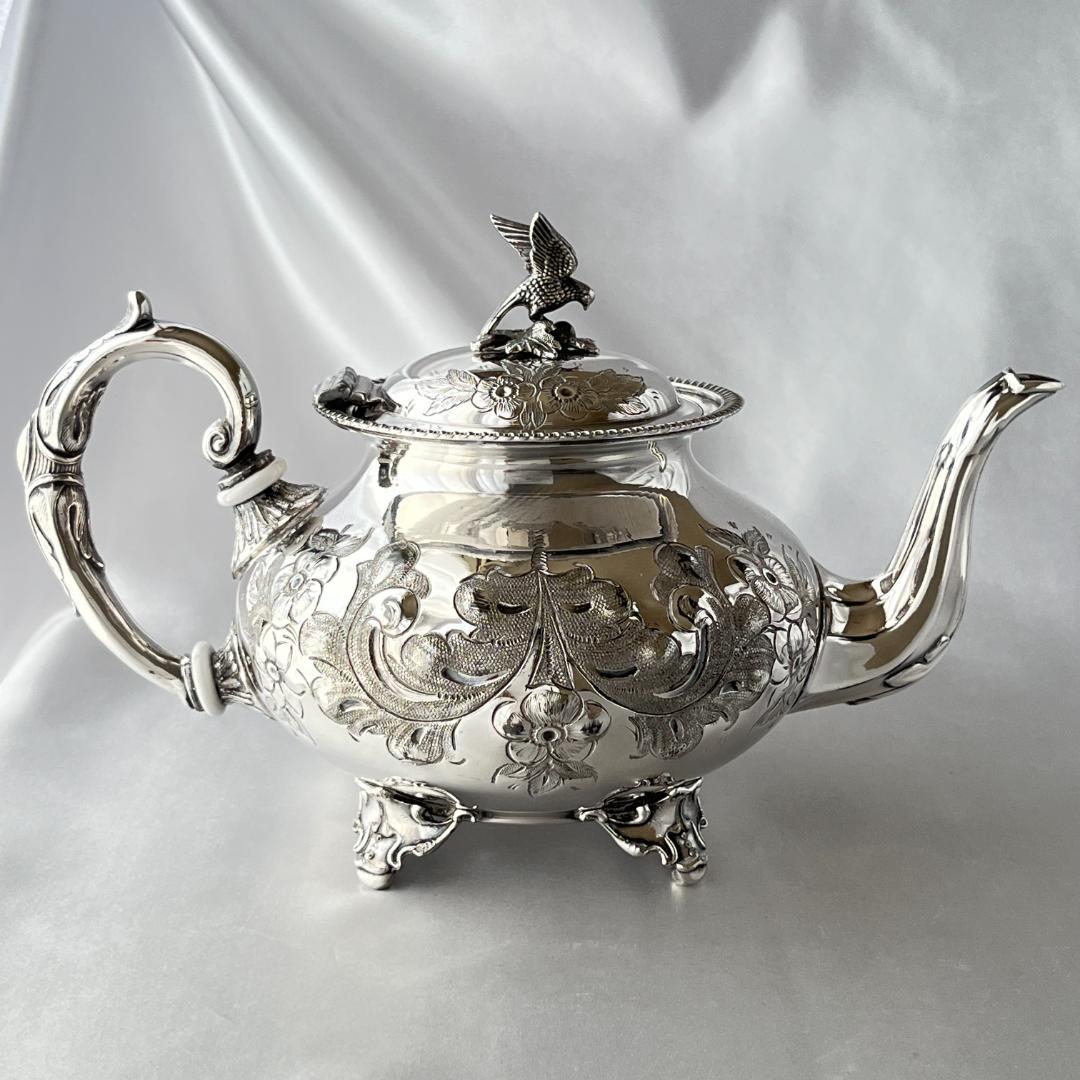 【John Turton】 ファルコンのティーセット 4点 ティーポット/ジャグ