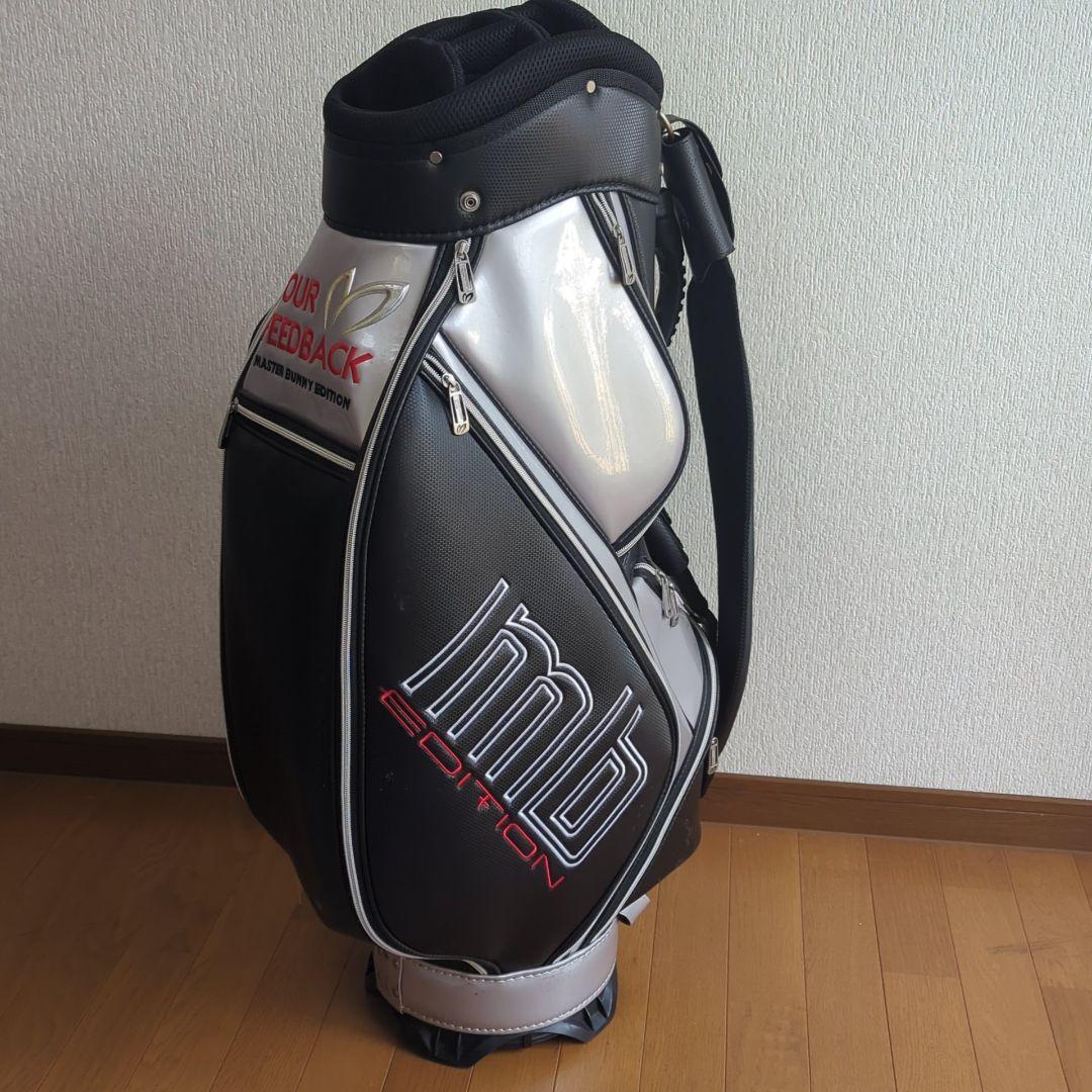 【美品】MASTER BUNNY EDITION ゴルフバッグ 黒×銀色