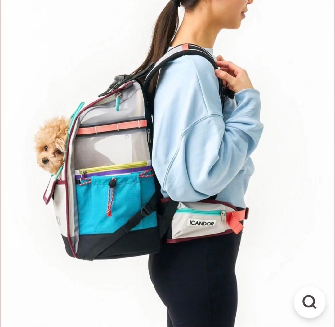 iCANDOR 多色バックパック メッシュポケット付き　Mサイズ