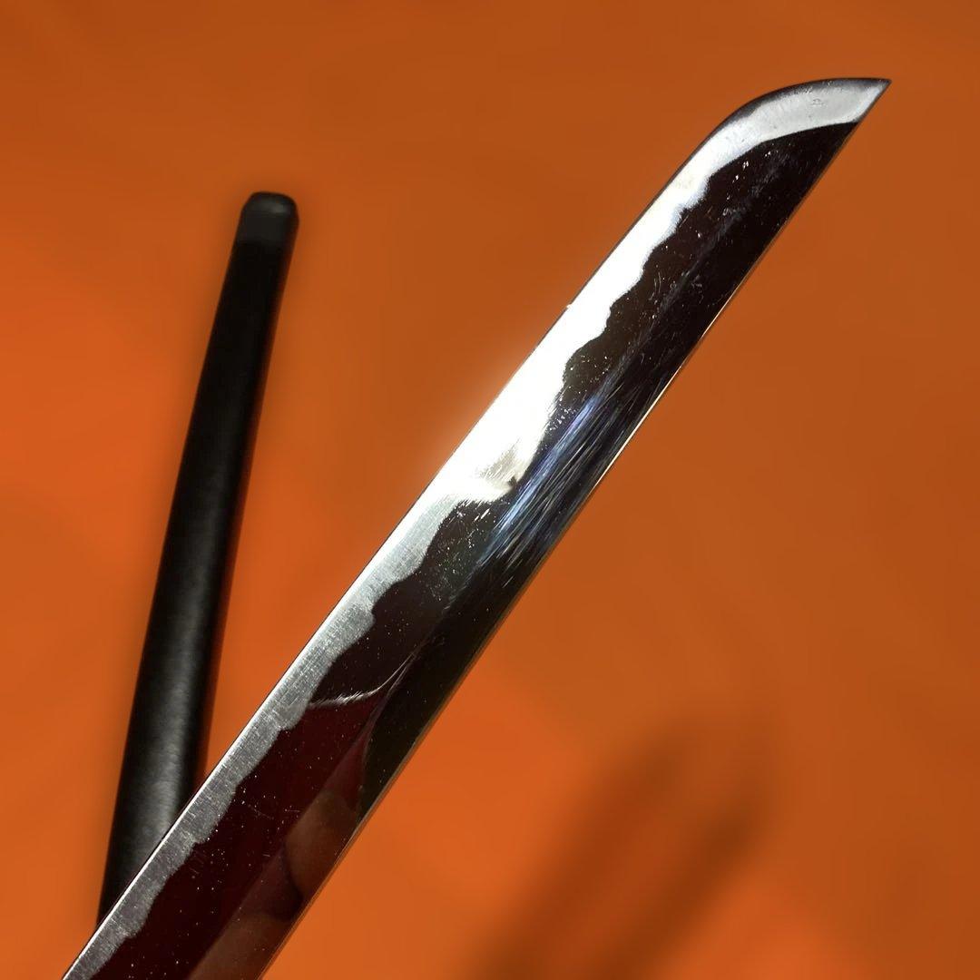 格安上質模造刀 茶柄 雲龍楕円鍔 黒梨地鞘