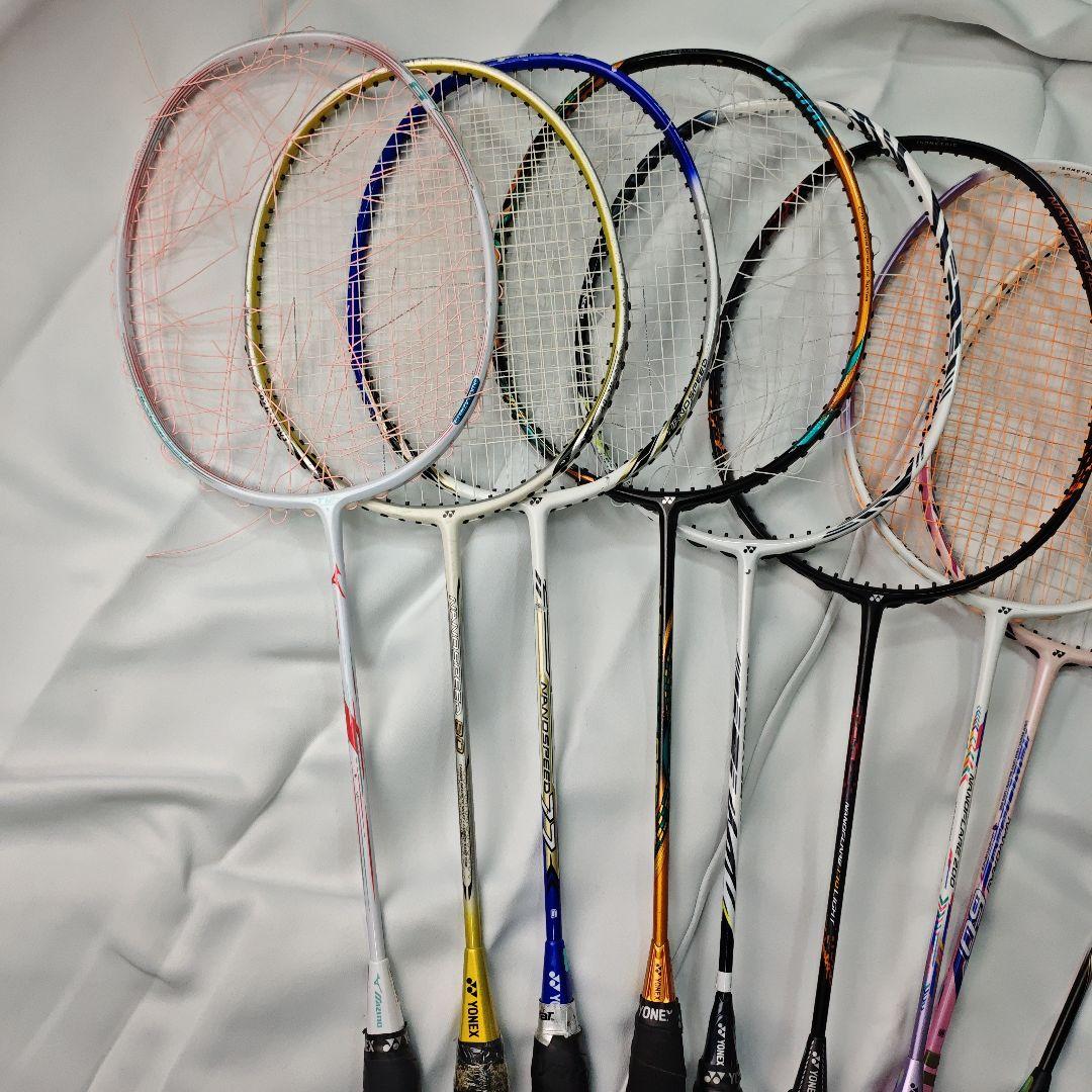 【ヒビ有り・ジャンク】バドミントンラケット 17本セット