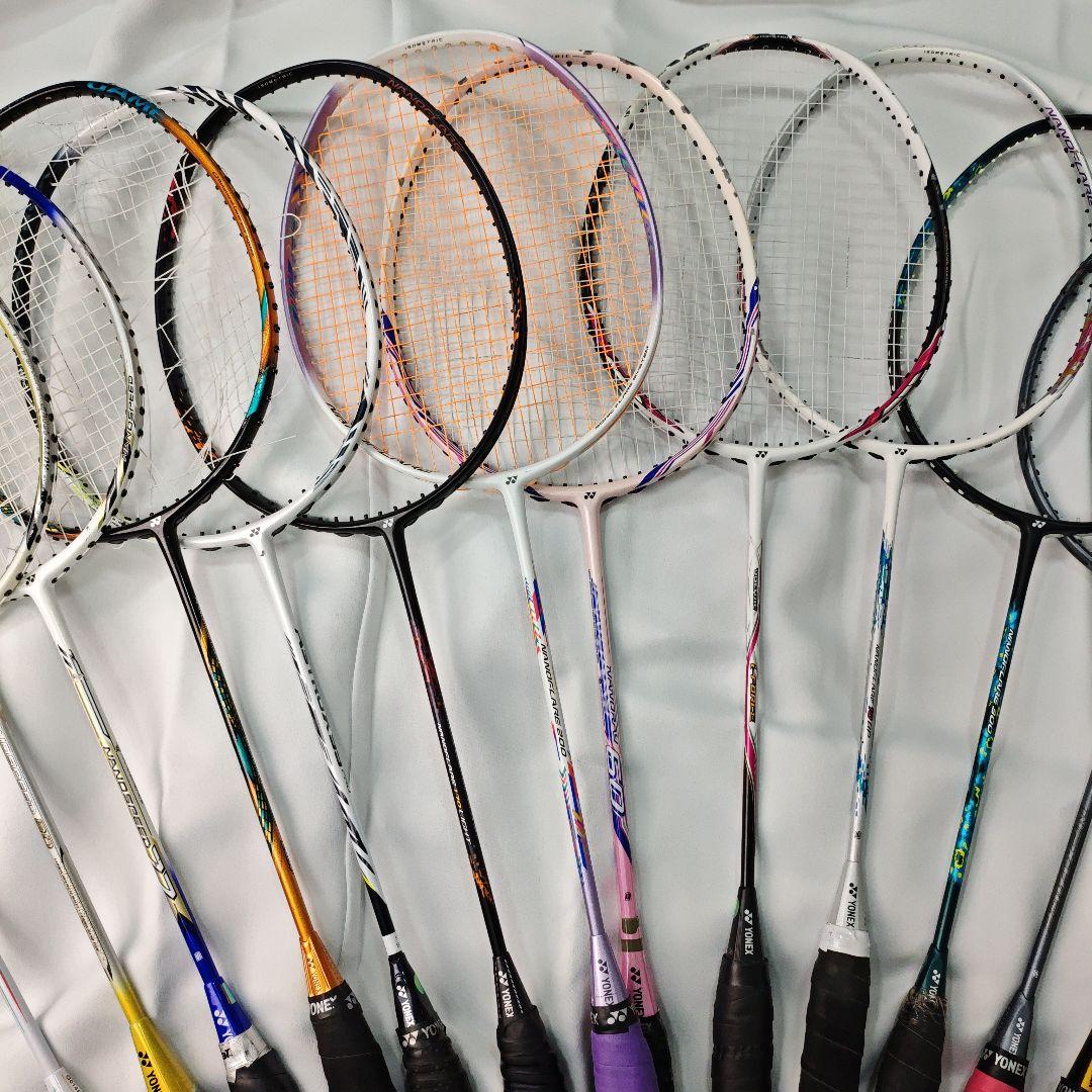 【ヒビ有り・ジャンク】バドミントンラケット 17本セット
