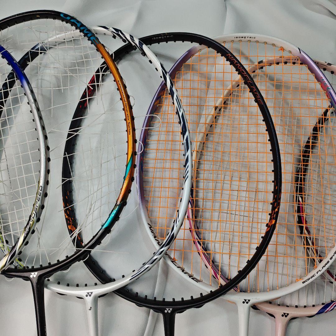 【ヒビ有り・ジャンク】バドミントンラケット 17本セット