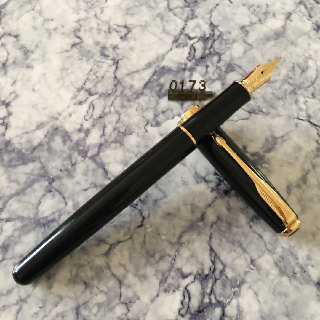 #0173 オーバーホール済み 万年筆 PARKER パーカー 18k