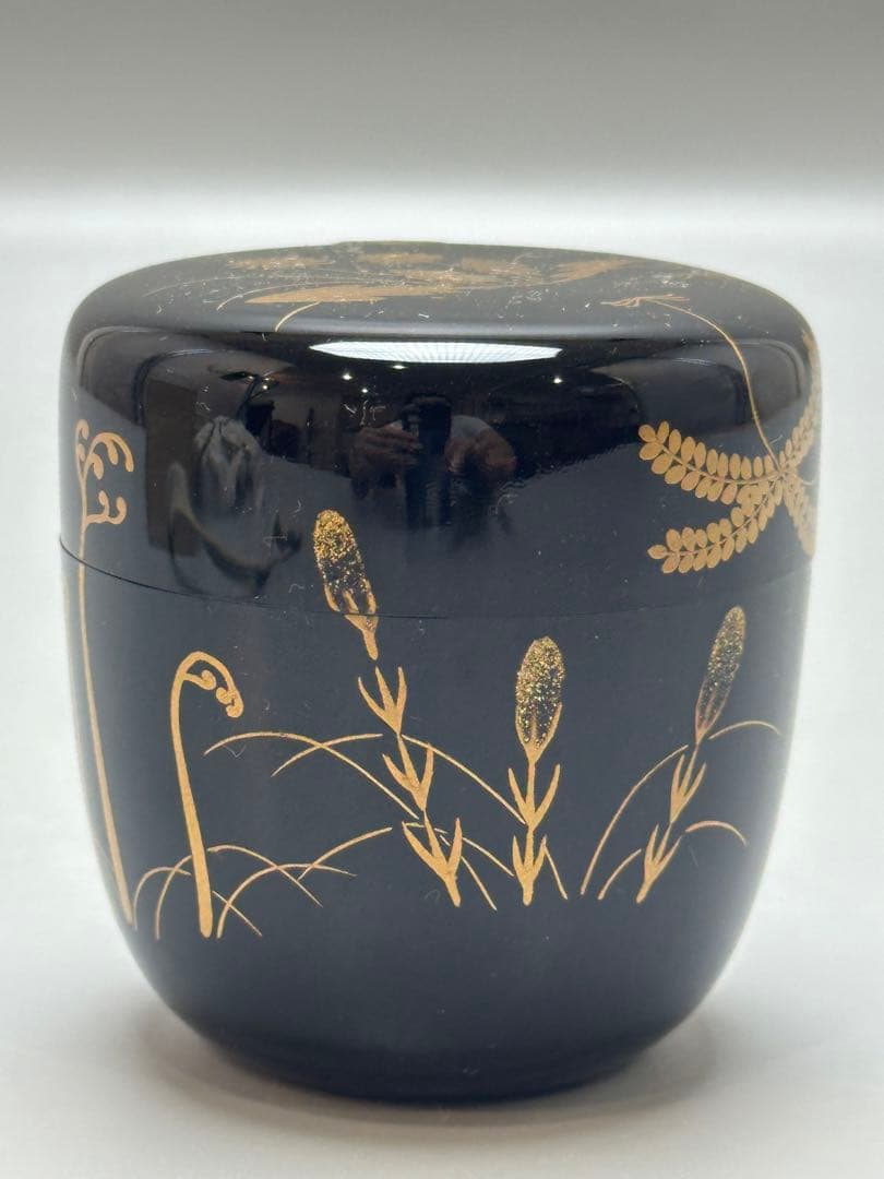 茶道具 蒔絵 春野 棗 恭全作 共箱 美品