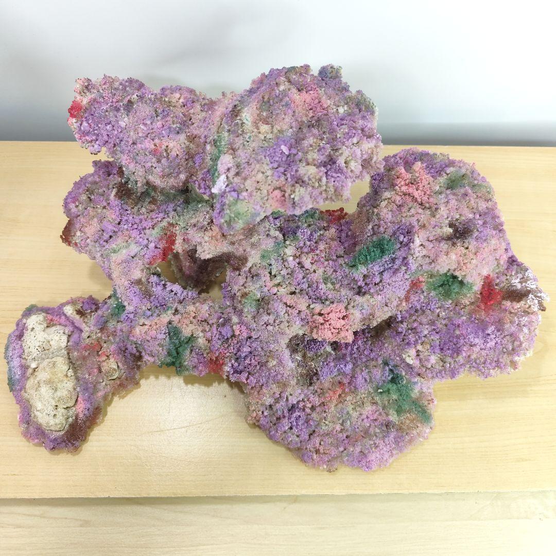 【光る新商品】アク抜き不要 人工ライブロック 60cm海水水槽用 レプリカ 蛍光