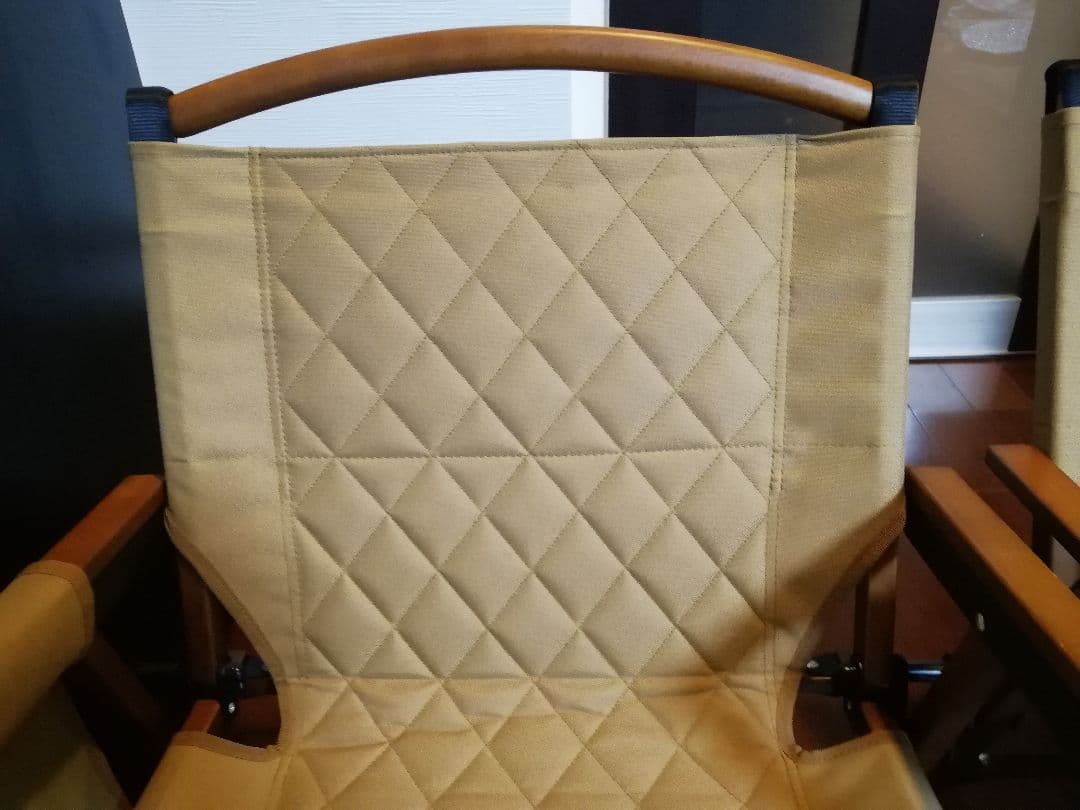 WAQ Folding Wood Chair ウッドチェア タンカラー2個セット