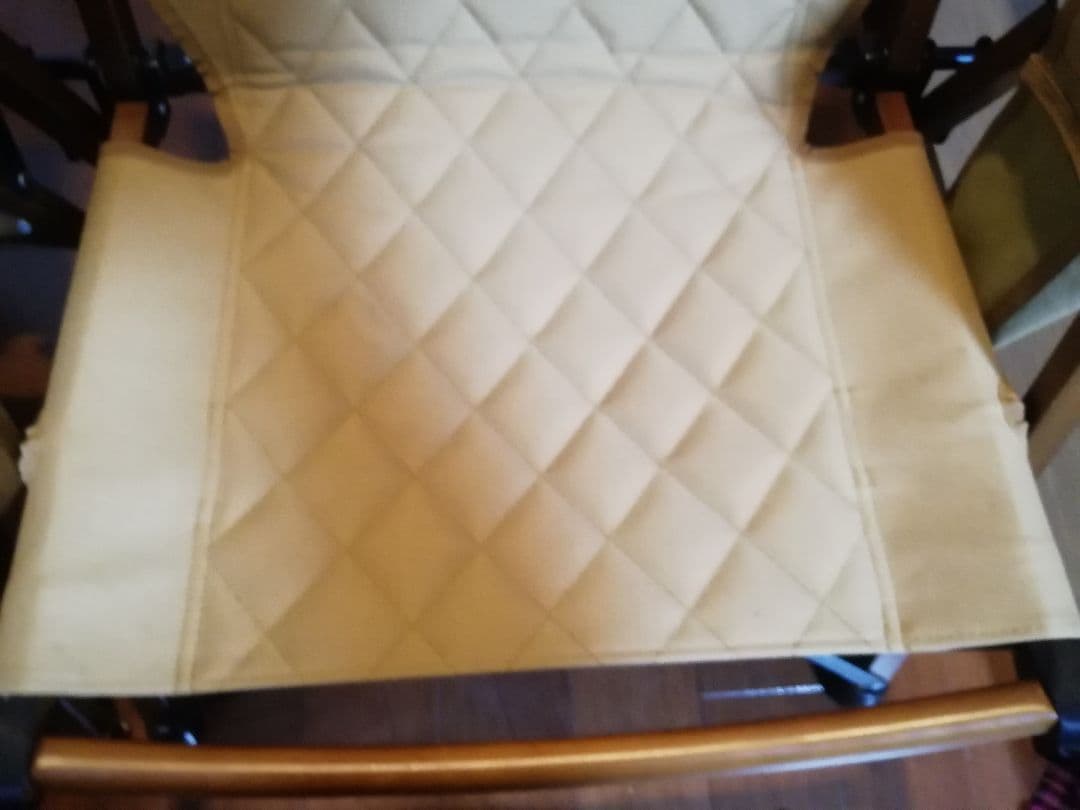 WAQ Folding Wood Chair ウッドチェア タンカラー2個セット