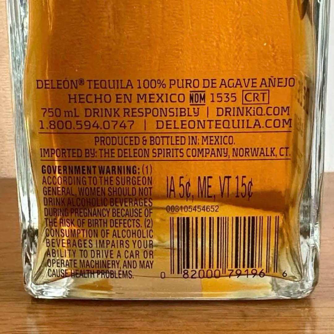 デレオン テキーラ アネホ　DeLeon Tequila Anejo