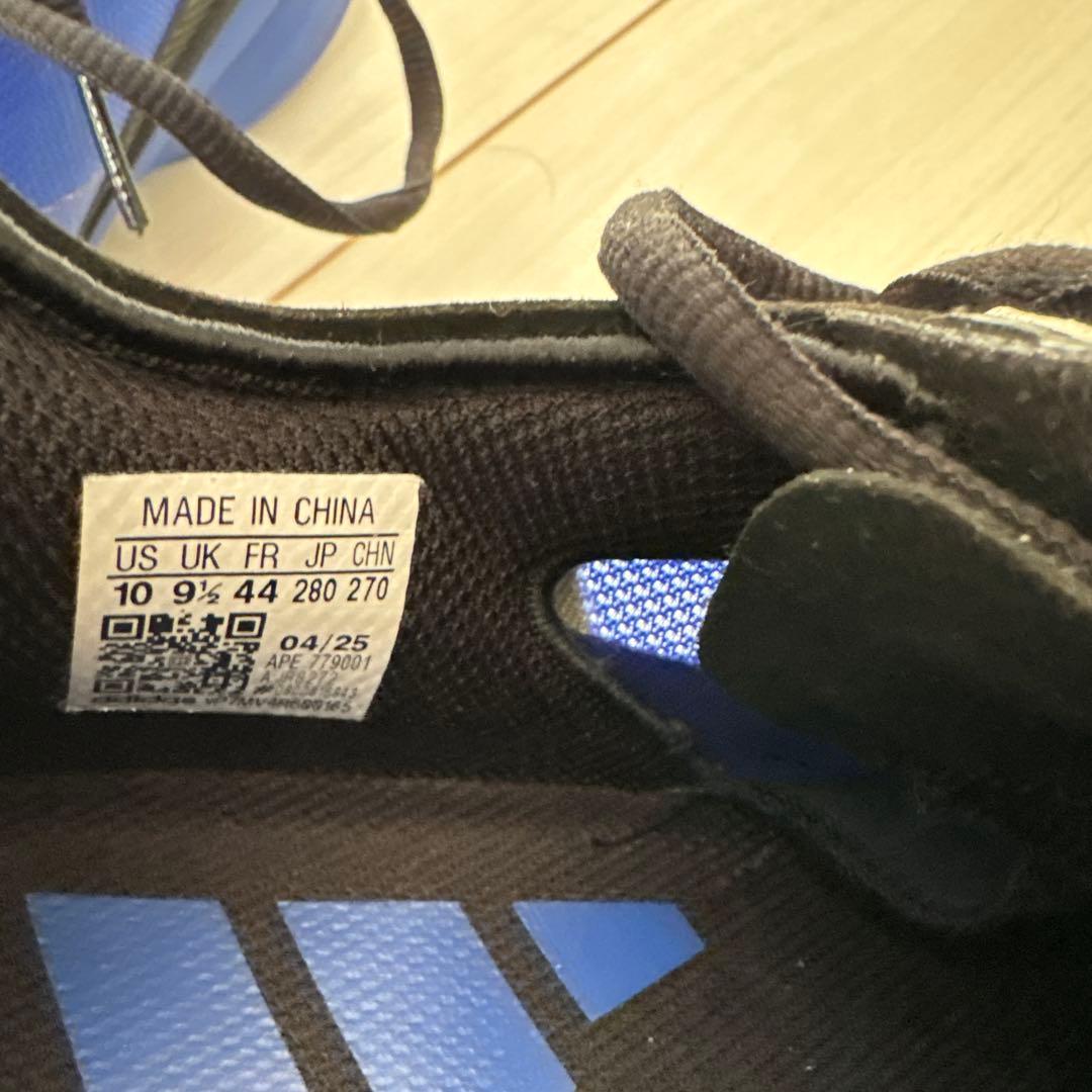 1回着用　箱アリ adidas バスケットボールシューズ 青 US 10.5