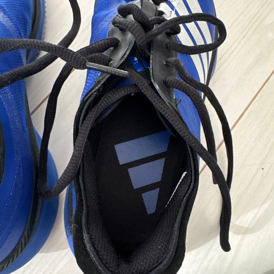 1回着用　箱アリ adidas バスケットボールシューズ 青 US 10.5