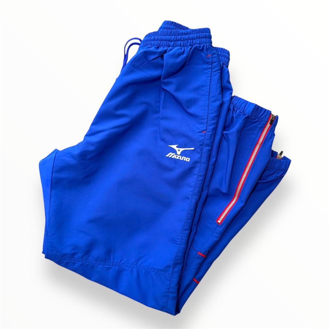 ミズノ ウィンドブレーカー 上下 セットアップ ジャージ ブルー L/Oサイズ