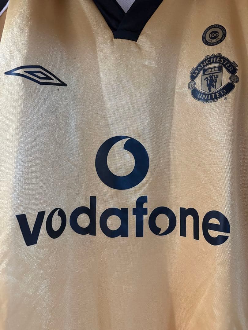 【美品】マンチェスター・U 01-02 アウェイ/サード 長袖ユニフォーム