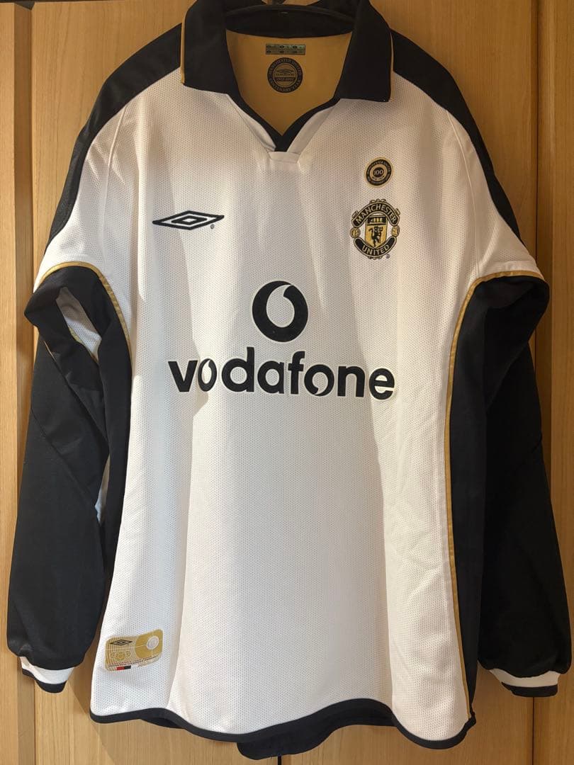 【美品】マンチェスター・U 01-02 アウェイ/サード 長袖ユニフォーム