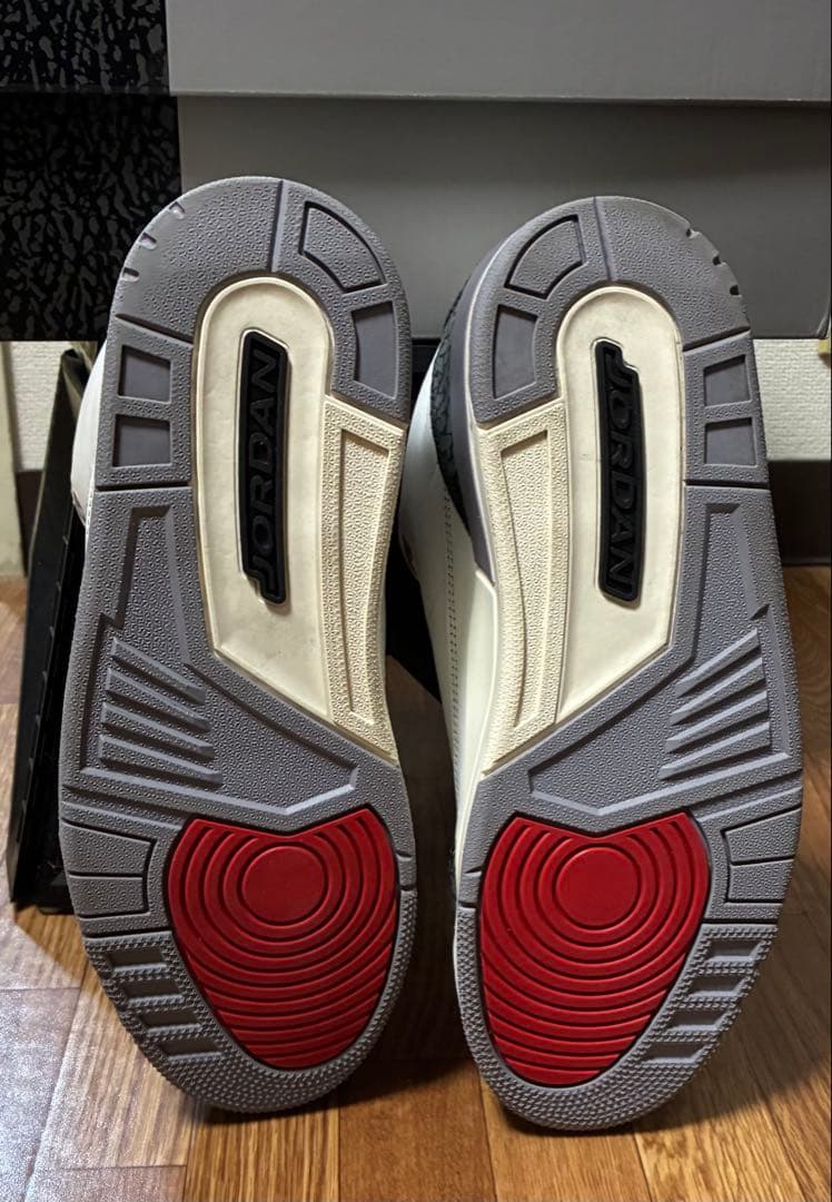 【箱付】ナイキ エアジョーダン3 レトロ \"セメントグレー\"