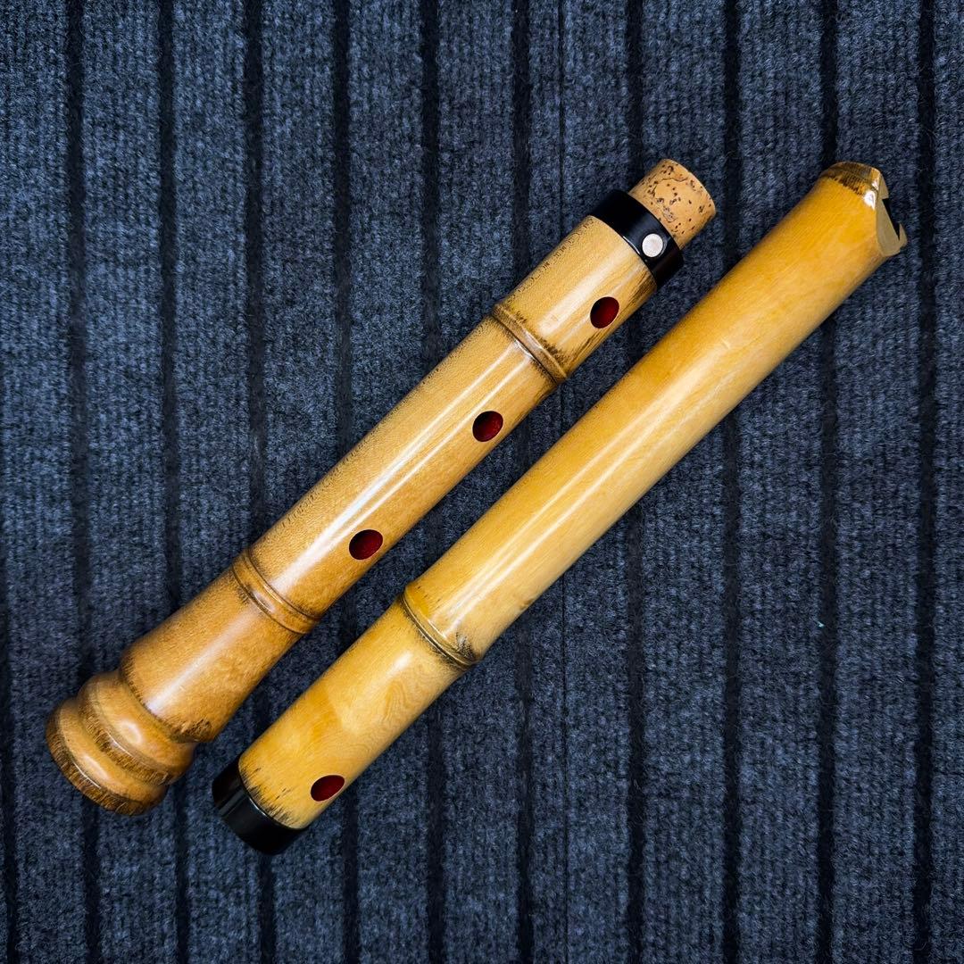 尺八 銘器 虚竹 六孔です。