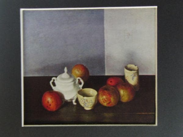 岸田　劉生、【静物】、年代物、希少画集画、状態良好、新品高級額装付