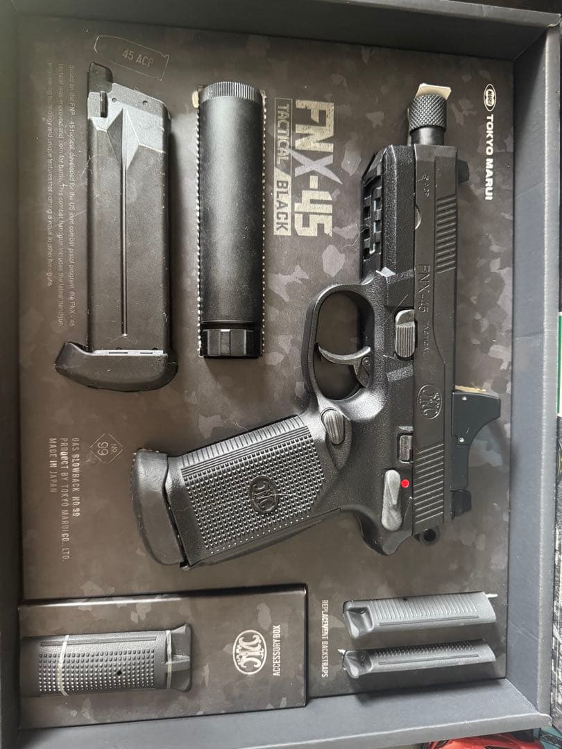 FNX-45 BLACKガスガン 18禁 TOKYO MARUI