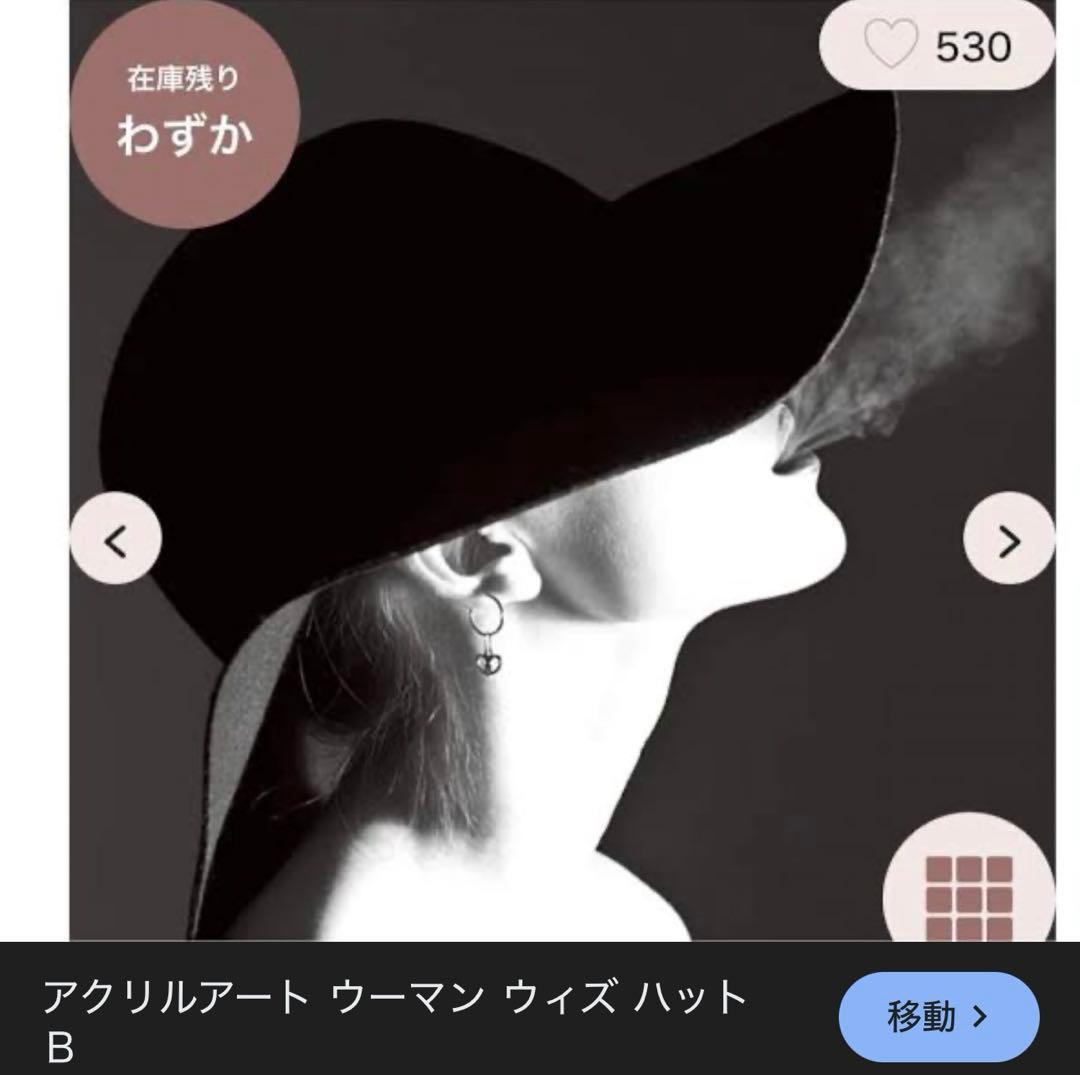 Francfranc アクリルアート ウーマン ウィズハット