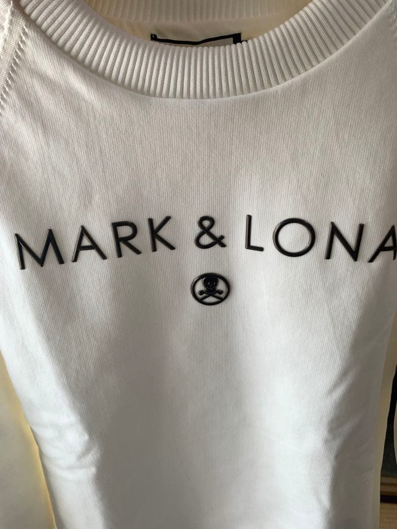 MARK & LONA ホワイト 長袖トレーナー