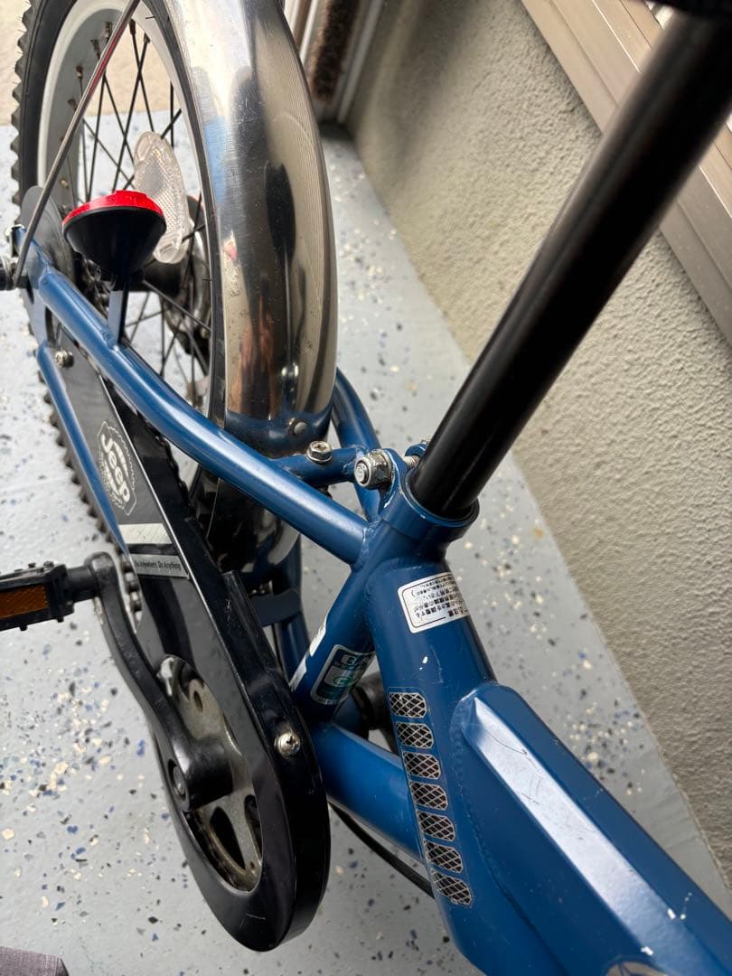 Jeep 送料込み キッズ自転車 青 バスケット付き さいたま市