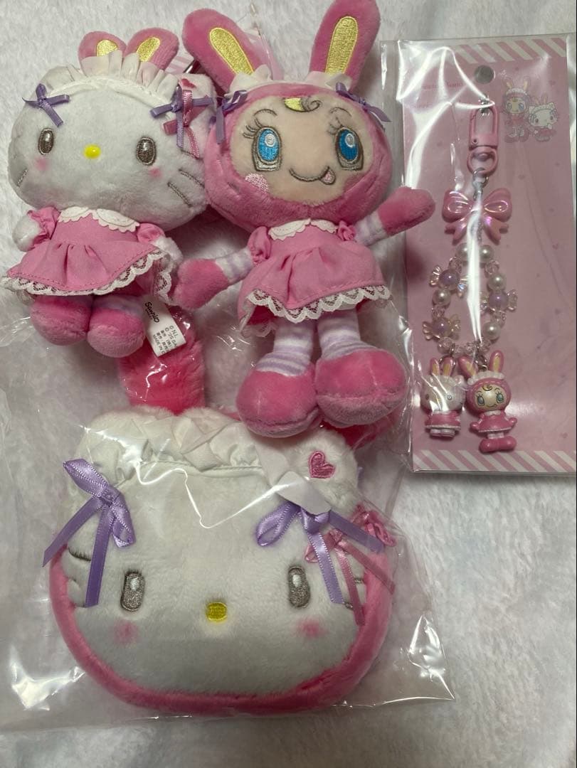 キティ メゾピアノ サンリオ 3点セット マスコットホルダー キーホルダー