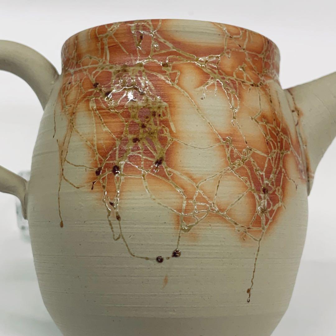 【茶壺25    後手　藻がけ】浅井楽然