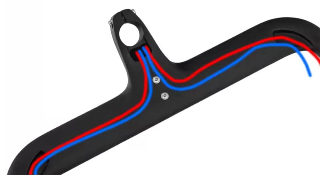 エアロカーボンハンドル ステム一体型 マウント、スペーサー付き