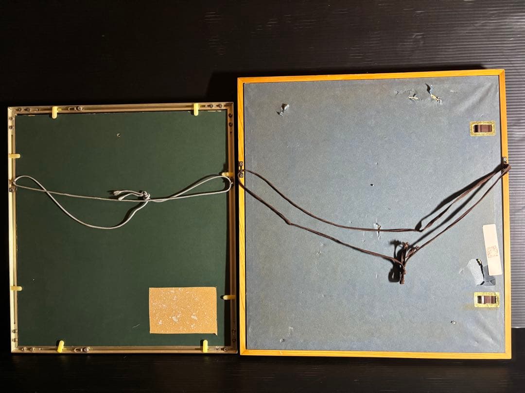 大相撲 照ノ富士 旭富士　手形直筆サイン色紙　親方弟子2枚セット照ノ富士関引退