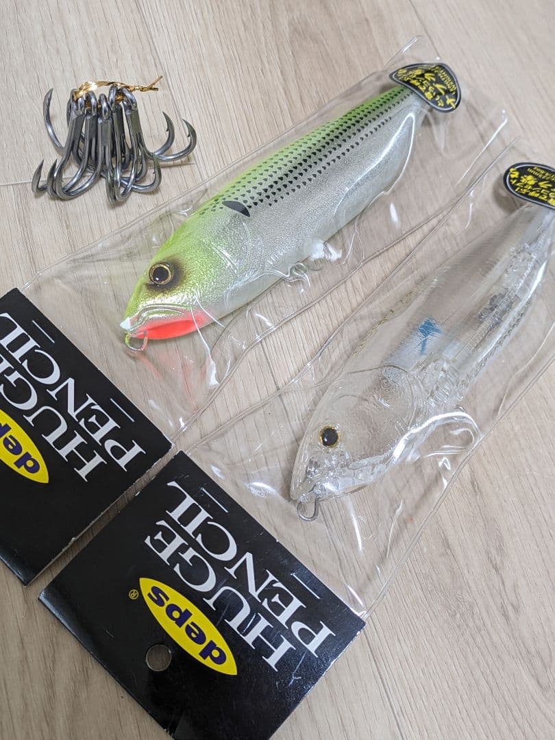 新品☆SET デプス HUGEペンシル・ナブラ撃ち BKK 5/0トレブルフック